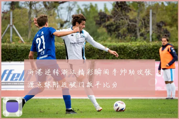 海港逆转浙江精彩瞬间李帅助攻张源点球附近破门扳平比分